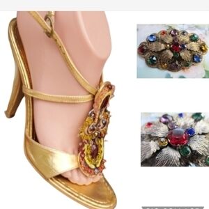 BCBG Girls  jeweled‎ sandals 7.5